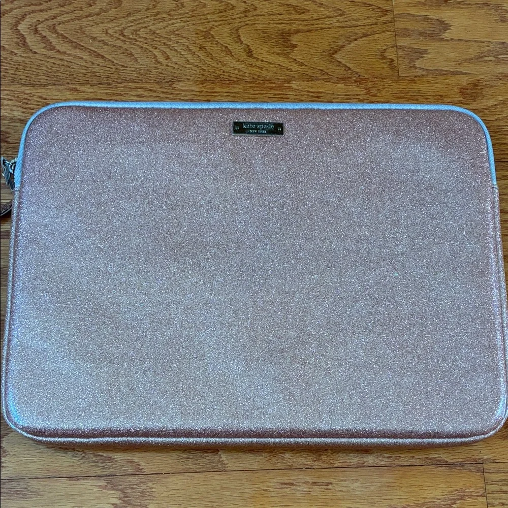 Kate Spade Glittery Pink laptop case